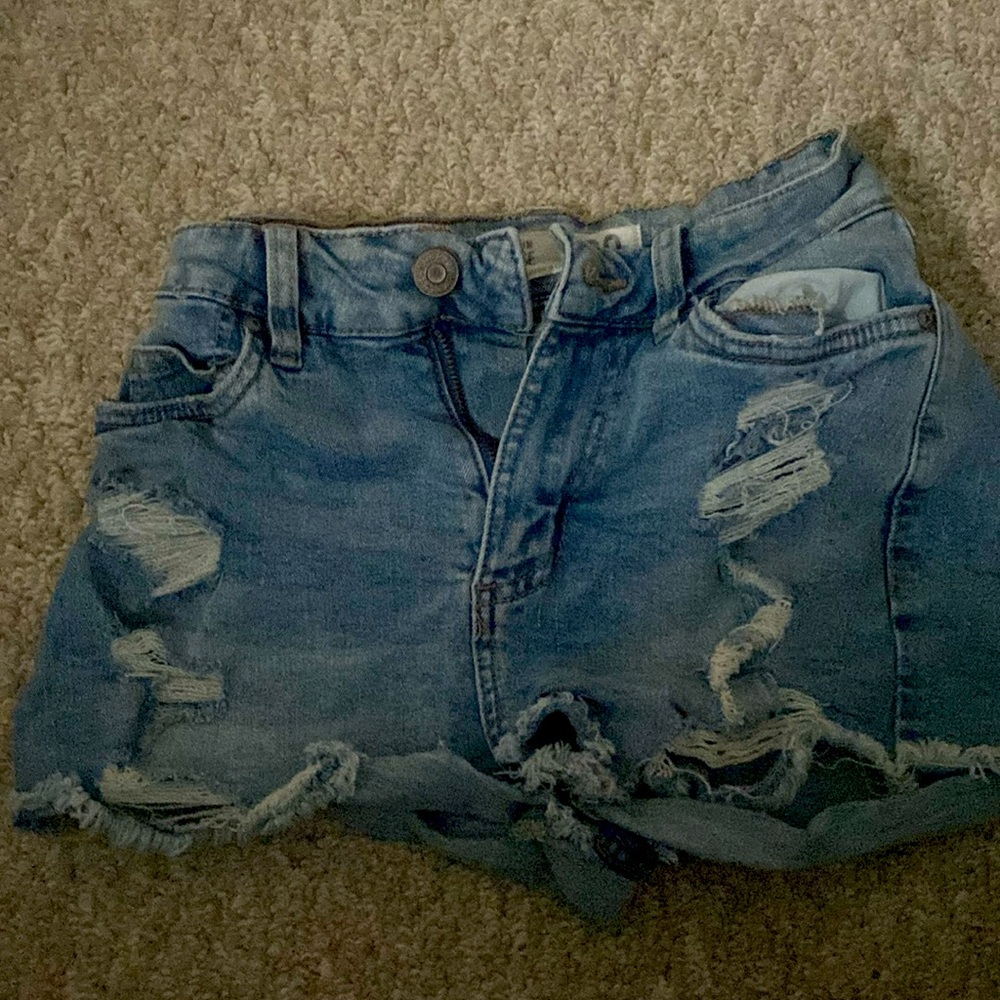 Denim shorts